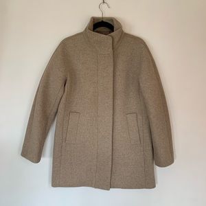 J.Crew Factory Tan Cocoon Coat, Size 6